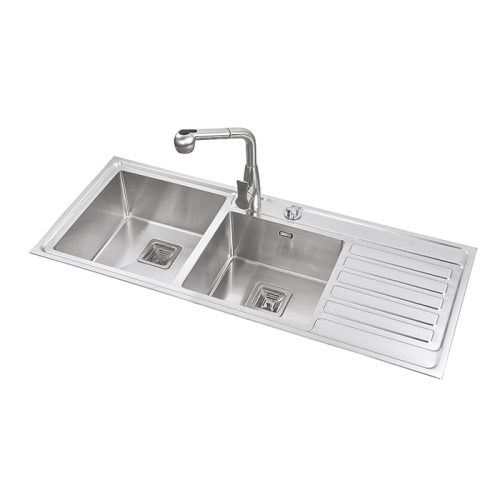 Double Sinks with Drainer